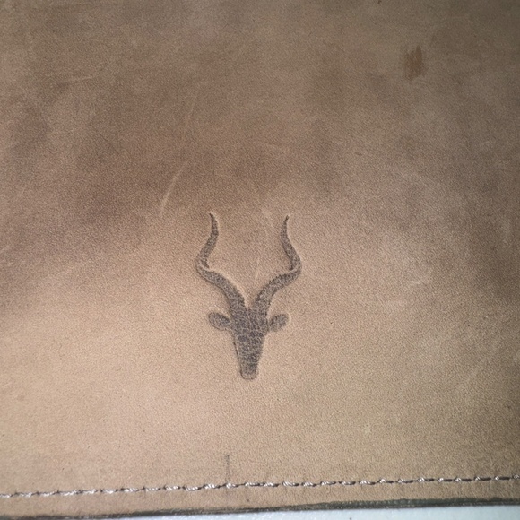 Unique Hand Stitched & Impala Stamped Leather Western Crossbody Wristlet Purse - Picture 8 of 13